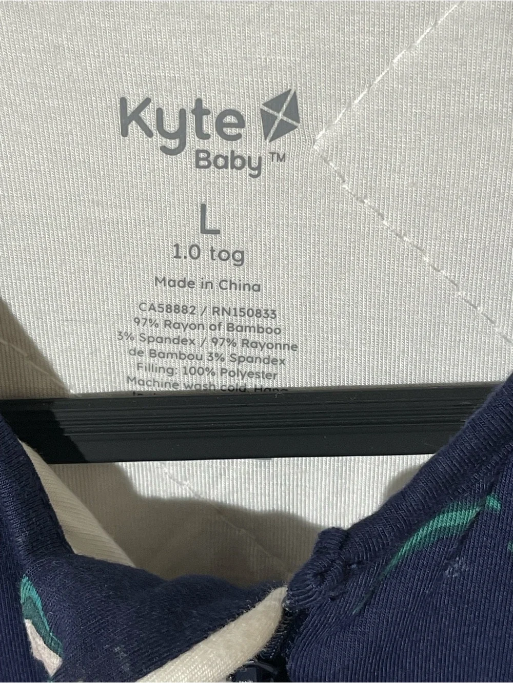 Kyte BABY Navy Whale Print Sleeveless Pajama Sleepsack